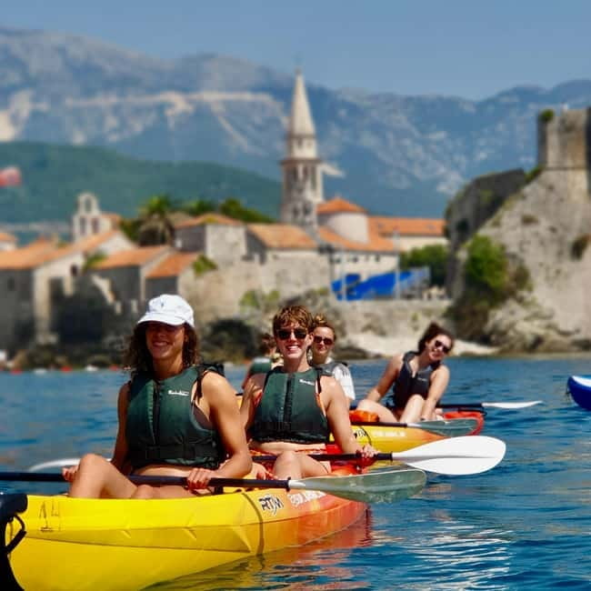 Budva: 3-Hour Paddle Board or Kayak Tour to Coastal Caves - Budva Old Town from the sea: best photos happen when you slow down