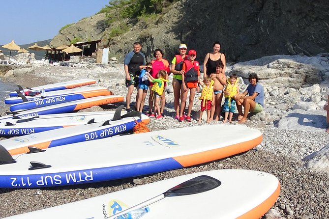Budva Bay: Kayak & SUP Tour to Coastal Caves - Blue Lagune snorkeling: clear-water fun with provided gear