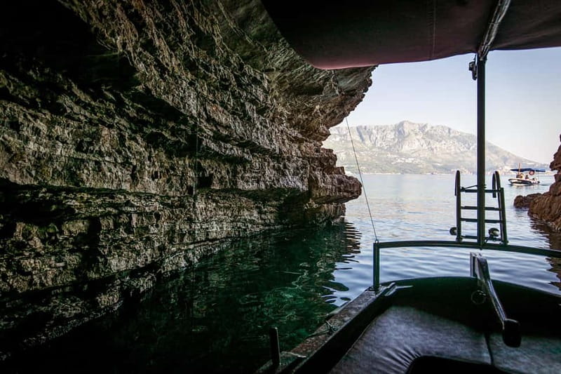 Budva: Exploring Caves & Private Boat Tour - Stop One: Mogren Beach Lagoon for a First Swim