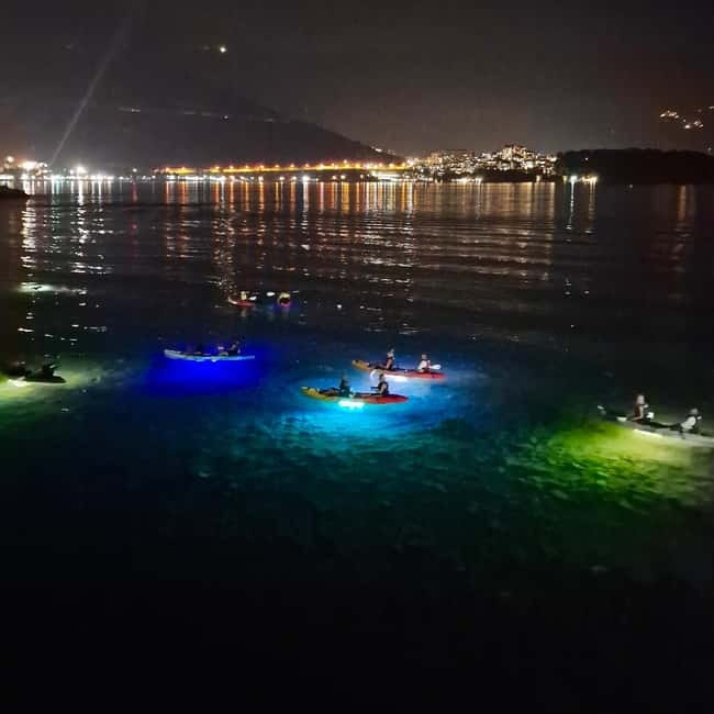 Budva: Night Lights Kayaking Tour - The 2-hour flow: lessons, LED water, and guided stories