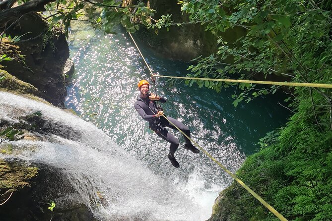Canyoning Budva Drenovstica - Water moments, the 15 m waterfall and the optional 7 m jump
