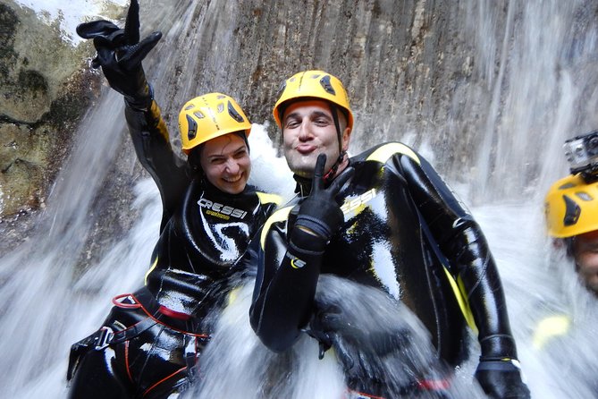 Canyoning in Nevidio Canyon - Nevidio Canyon action: jumps, swimming, and built-in refreshment breaks