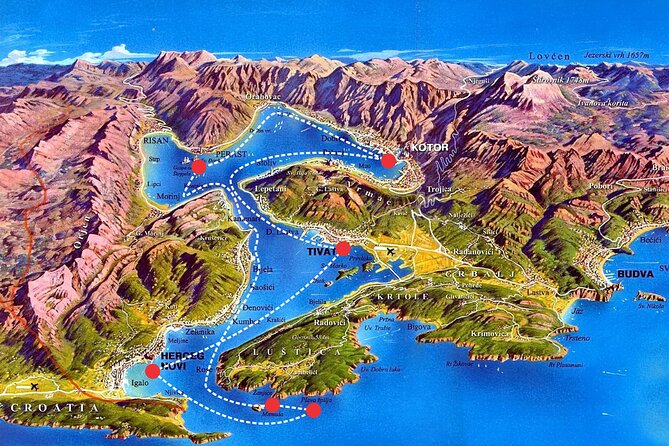 From Tivat/Kotor: Whole Boka Bay Guided Cruise, Comfortable Ship - Mamula island and the fortress near Cape Arza: eerie views with a story