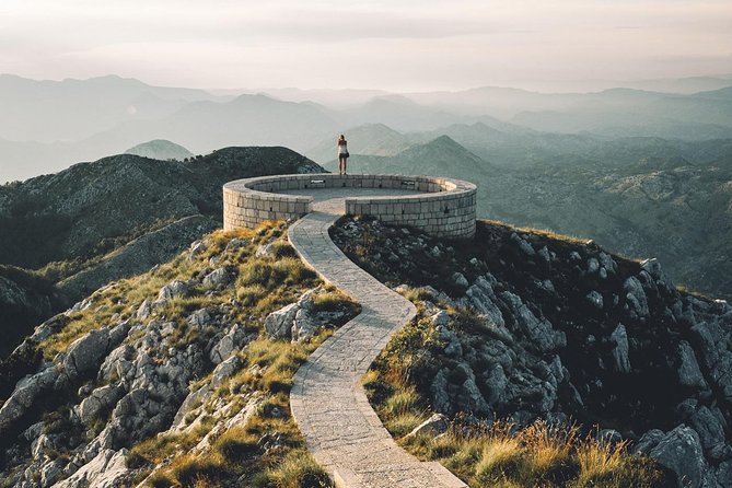 Great Montenegro Tour-Lovcen NP,Mausoleum Lovcen,River of Crnojevic,Sveti Stefan - Njegoš Mausoleum: 400+ Steps, Cold Air, and a Panoramic Reward