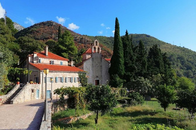 Great tour of coastal monasteries in Budva - Walking on the path of history! - Praskvica Monastery: the peach-scented spring and big views from the church area
