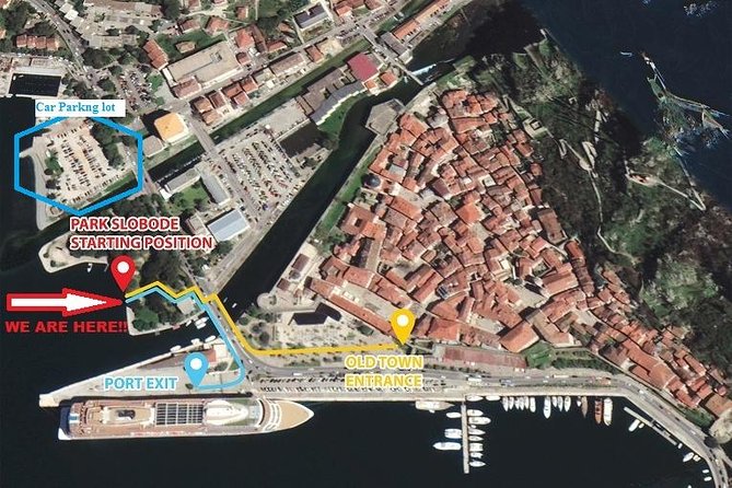 Group Perast & Lady of the Rock tour- 1h30min duration - Getting There: Meeting at Park Slobode and the Speedboat Ride
