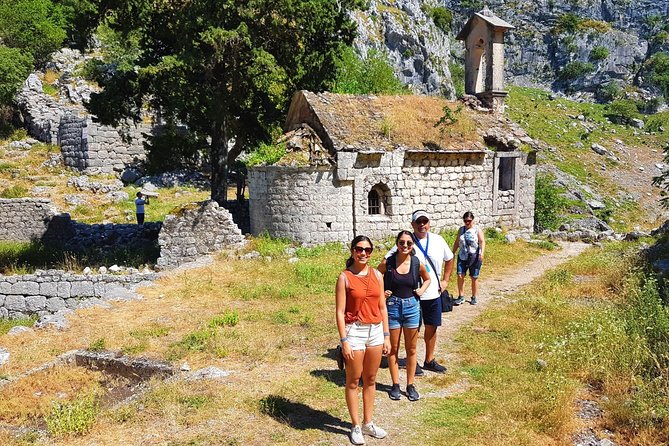 Hiking downhill from Krstac to Kotor, visit San Giovanni fortress - San Giovanni Fortress, UNESCO walls and the best photo angles