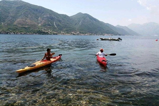 Kayak active tour - Our Lady’s temple in Prčanj, then the swim that makes the day click