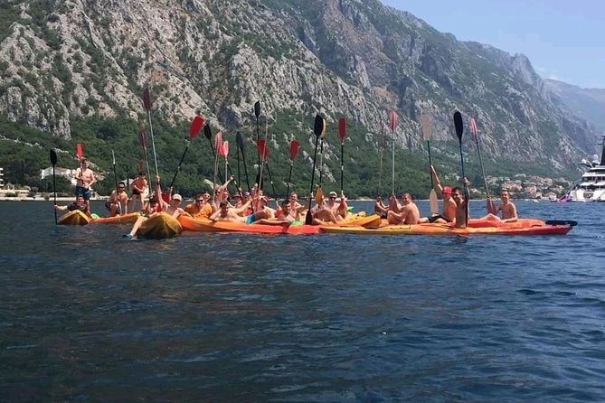 Kayak active tour - The return paddle to Kotor: calmer mood, guided stories, same scenery