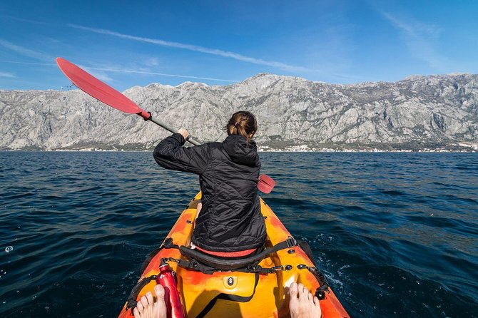 Kayak active tour - Port of Kotor start: quick setup, clear instruction, then you are off