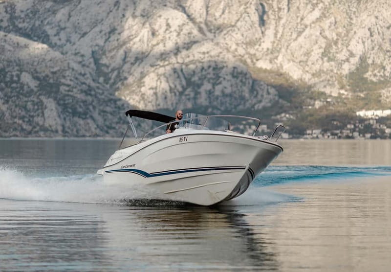 Kotor: Bay of Kotor and Blue Cave Speedboat Tour - Blue Cave swim and snorkeling: turquoise light, practical limits