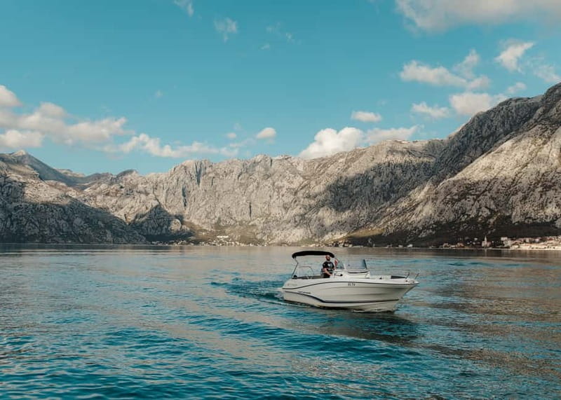 Kotor: Bay of Kotor and Blue Cave Speedboat Tour - The old submarine tunnel photo stop in the Luštica cliffs