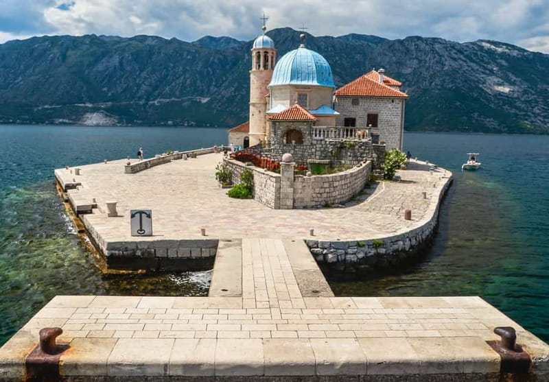 Kotor: Blue Cave Swim + Our Lady Of The Rocks + Beach Escape - Speedboat cruising across Kotor Bay: what you notice when you sit up front