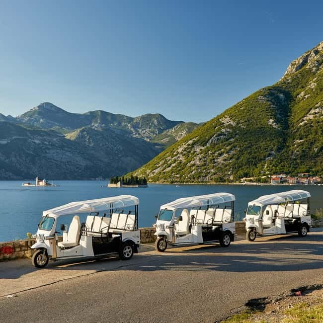Kotor: Electric tuk-tuk tour of Boka Bay - Bay of Kotor panoramic time: what the first stretch gives you