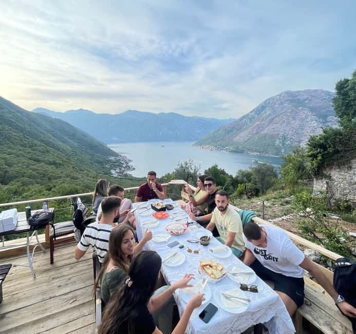 Kotor: Jeep Tour to Hidden Stone Village & Food Tasting - Trojica final panorama and the return downhill to Kotor