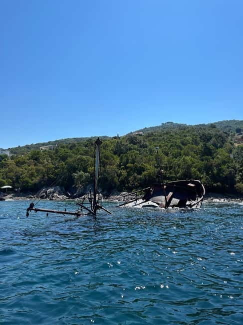 Kotor: Private Blue Cave & Bay of Kotor Boat Tour w/ Drink - The Yugoslavian submarine tunnel: what it is, and why the short stop feels worth it