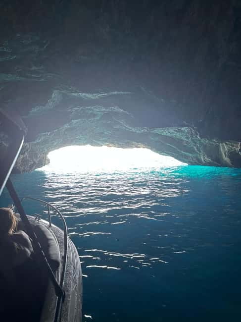 Kotor: Private boat tour Blue Cave & Our Lady of the Rocks - Blue Cave Montenegro: swim, masks, and the turquoise light effect
