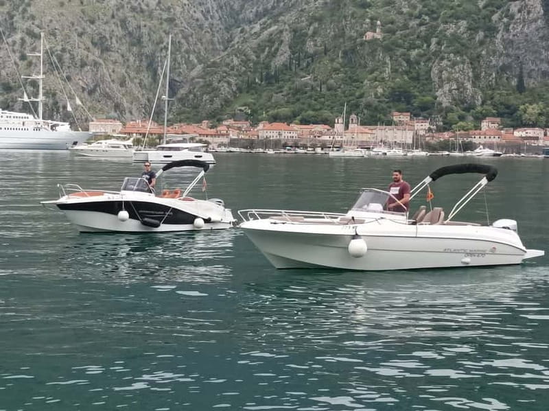 Kotor: Speedboat Tour to Blue Cave and Our Lady of the Rocks - Perast from the water: the captain village viewpoint