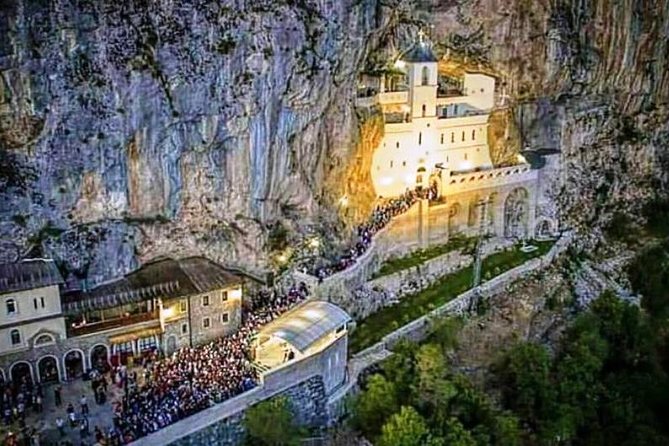 MONASTERY TOUR - Impressive Montenegrin Monasteries - Dajbabe Monastery in a cave, where the cross is carved in rock