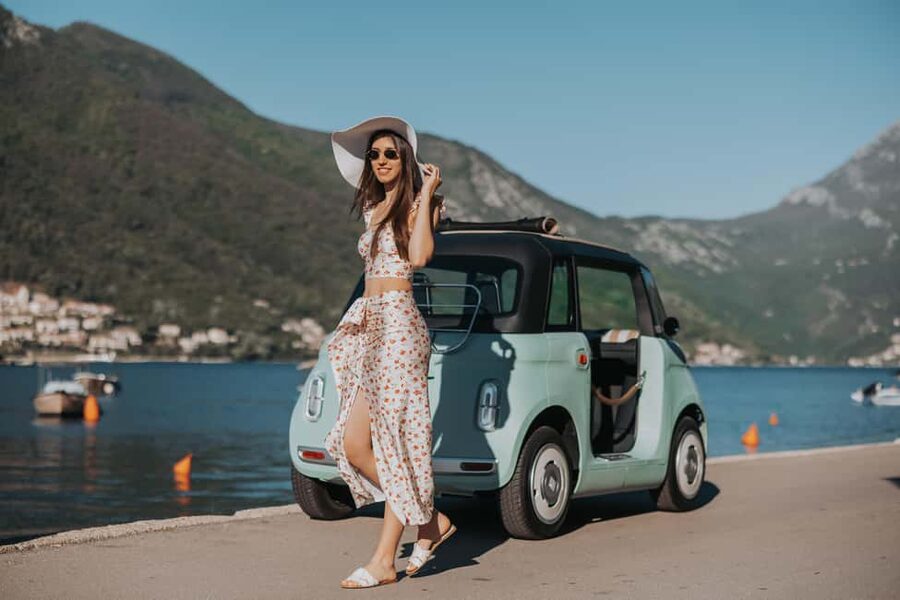 Perast: Guided Tour in a Fiat Topolino E-Car - Dobrota and the Lower Coast: Photo Stops Along Real Neighborhoods