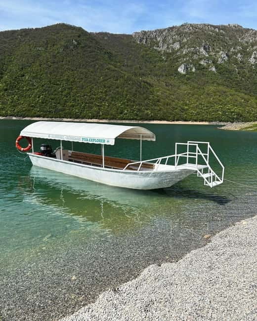 Piva Lake: Oteša Cave Cruise with Optional BBQ - The route highlights: lake bridge, Podvođe Bay, and panoramic photo stops