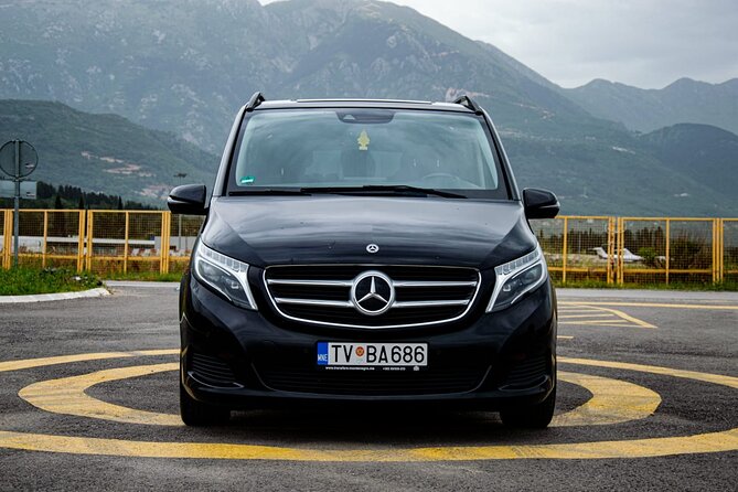 Private Transfer from Budva or Becici to Tivat airport - The ride itself: 30 minutes, AC comfort, and a car sized for your group