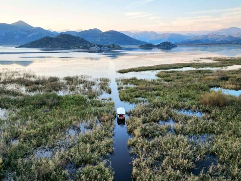 Skadar Lake: Guided Sunset Boat Tour with Wooden Boat & Wine - Fort Lesendro: the big sight, the good views, and the bird moments