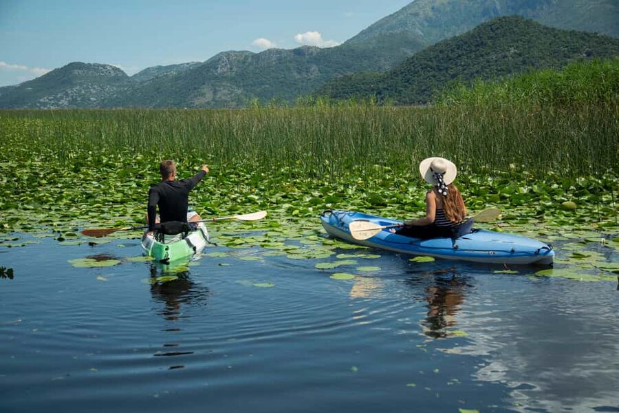 Skadar Lake: Individual Kayaking, hidden canals and swimming - Moraca River and Kamenik photo stops that break up your effort
