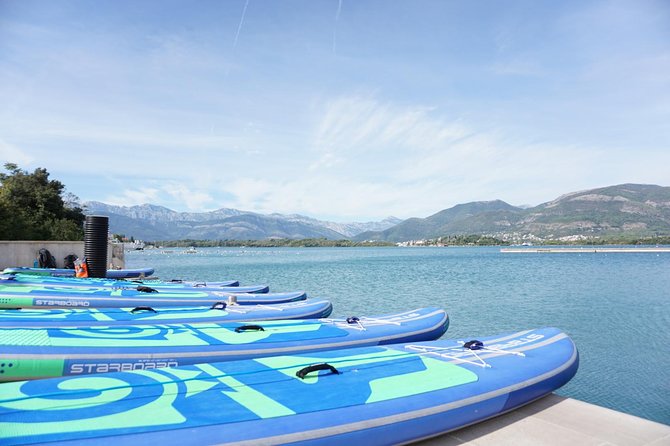 Stand-Up-Paddle Board at Bay of Kotor from Tivat or Kotor - Views toward Tivat and Porto Montenegro, plus the water moments