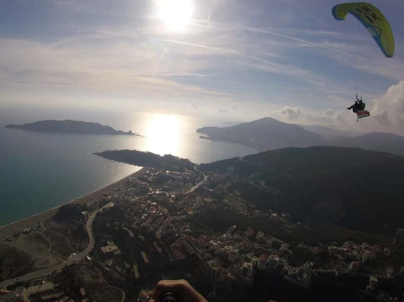 Tandem Paragliding in Budva with Expert Pilots/All-inclusive - The Views You Actually Get: Bečići, Budva Old Town, Sveti Stefan, and the Adriatic