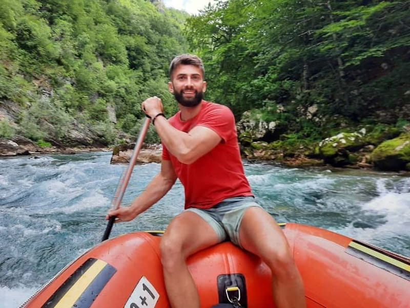 TARA BRIDGE: Tara River Rafting Trip with Jeep Transfer - The rafting portion: what the 1.5 hours actually feels like