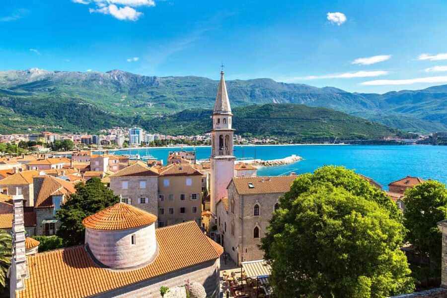 Tirana/Durres/Shkoder: Montenegro Day Tour Budva & S. Stefan - The St. Sava Church Stop: Your First Real View of Montenegro
