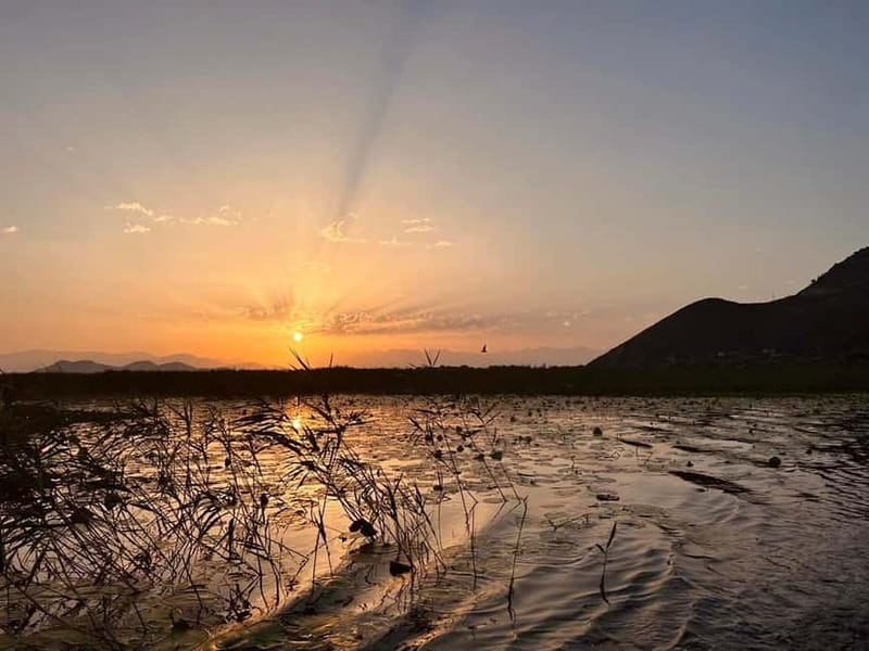 Virpazar - Skadar Lake: sunrise and sunset cruise - Lesendro fortress and the Belgrade-Bar railway bridge pass-by